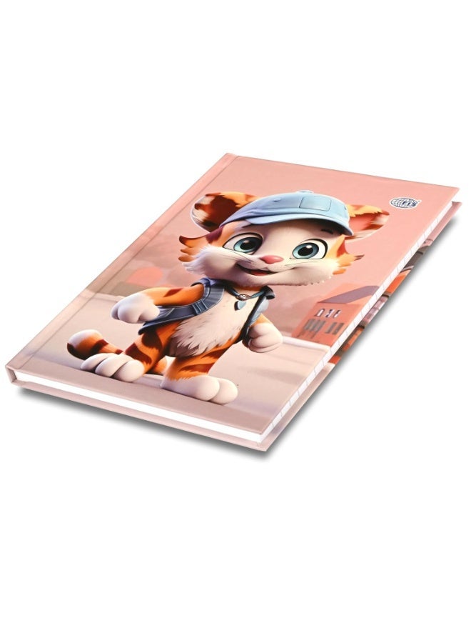 FIS® Hard Cover Notebook, Size A5(148x210mm), 96 Sheets, 192 Pages, Single Ruled, Packet of 5 Pieces, Cat Design 1-FSNBHCA596-CAT1 - Image 5